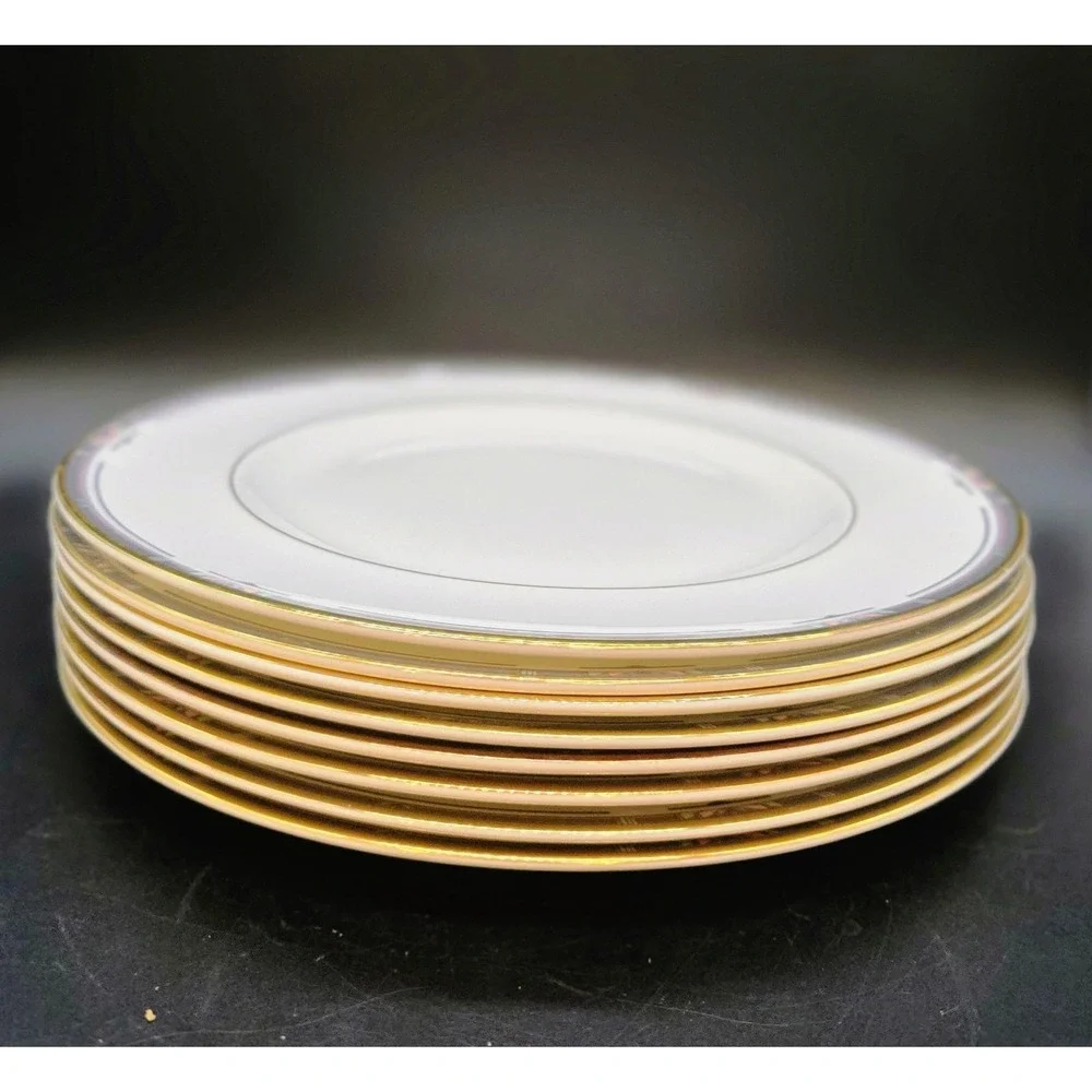 Set/8 Vintage Royal Doulton Musicale Dinner Plate 10.5